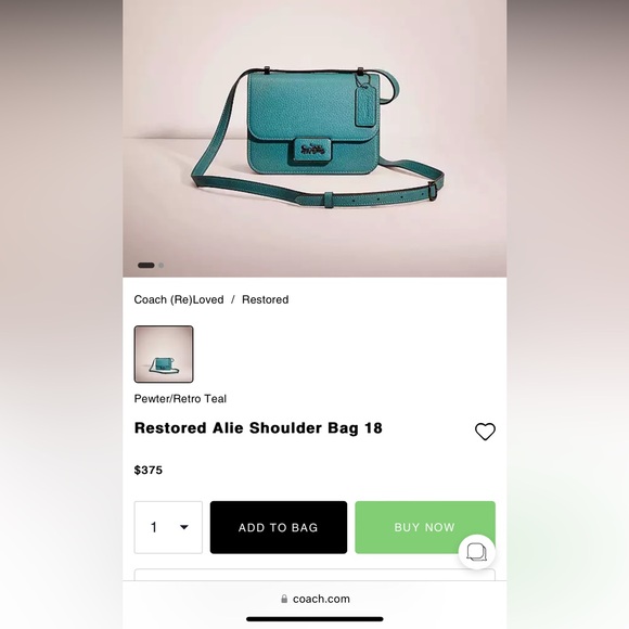 NWOT Coach Allie Bag 18 - Picture 8 of 8